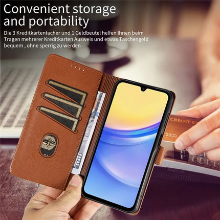 For Samsung Galaxy S23 FE Leather Case Litchi Texture RFID Blocking Wallet Stand Phone Cover