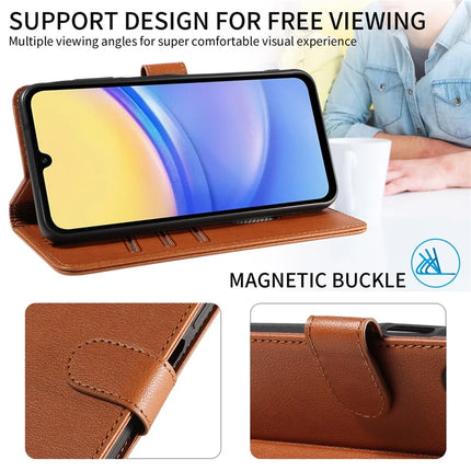 For Samsung Galaxy S23 FE Leather Case Litchi Texture RFID Blocking Wallet Stand Phone Cover