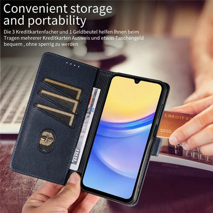 For Samsung Galaxy S23 FE Leather Case Litchi Texture RFID Blocking Wallet Stand Phone Cover