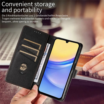 For Samsung Galaxy S23 FE Leather Case Litchi Texture RFID Blocking Wallet Stand Phone Cover