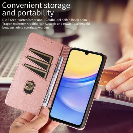 For Samsung Galaxy S23 FE Leather Case Litchi Texture RFID Blocking Wallet Stand Phone Cover