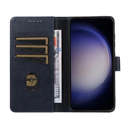 For Samsung Galaxy S23 Leather Case Litchi Texture RFID Blocking Wallet Stand Phone Cover