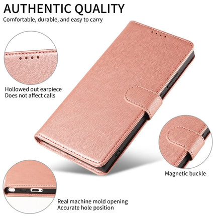 For Samsung Galaxy S23 Ultra Leather Case Litchi Texture RFID Blocking Wallet Stand Phone Cover