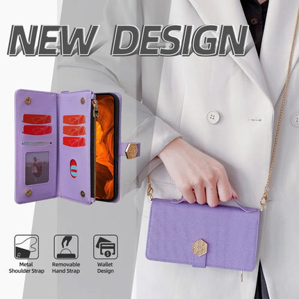 For Motorola Edge 50 Neo 5G / Moto S50 5G / Thinkphone 25 5G Case Cross Texture PU Leather+TPU Wallet Phone Cover with Strap