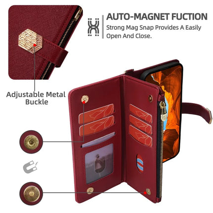 For Motorola Edge 50 Neo 5G / Moto S50 5G / Thinkphone 25 5G Case Cross Texture PU Leather+TPU Wallet Phone Cover with Strap
