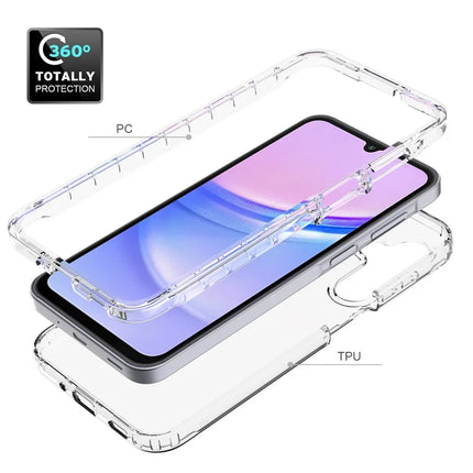 For Samsung Galaxy A16 5G / 4G Case PC+TPU Phone Cover with Clear PET Screen Film