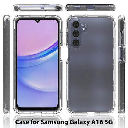 For Samsung Galaxy A16 5G / 4G Case PC+TPU Phone Cover with Clear PET Screen Film