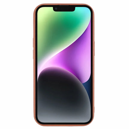 For iPhone 13 Case Electroplating Lens Frame Textured TPU Shockproof Phone Cover