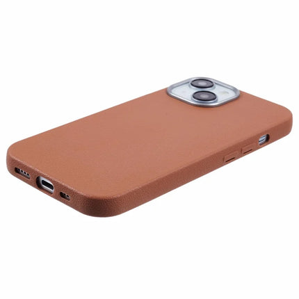 For iPhone 13 Case Electroplating Lens Frame Textured TPU Shockproof Phone Cover