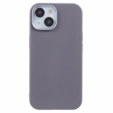For iPhone 13 Case Electroplating Lens Frame Textured TPU Shockproof Phone Cover