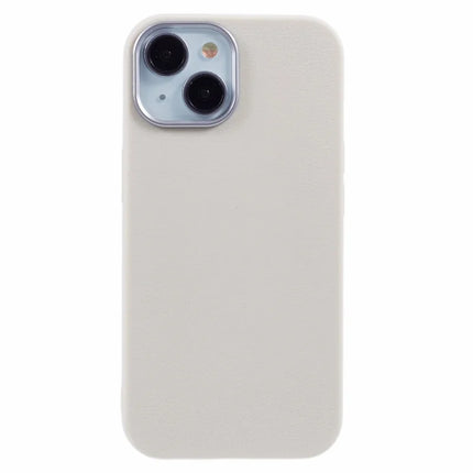 For iPhone 13 Case Electroplating Lens Frame Textured TPU Shockproof Phone Cover