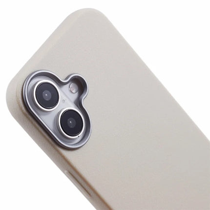 For iPhone 16 Case Electroplating Lens Frame Textured TPU Shockproof Phone Cover