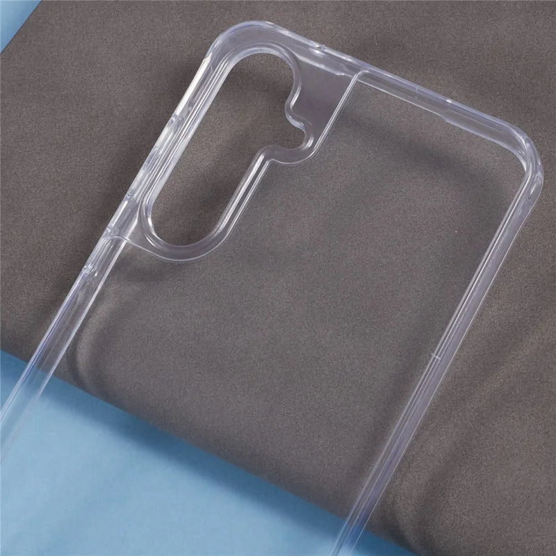 ShopCaseCart Slim Durable Samsung Galaxy A55 5G Protective cover PC+TPU 1.5mm Clear Phone Guard with Lanyard Holes