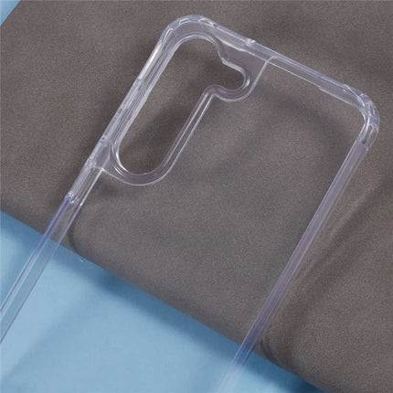 For Samsung Galaxy S23 Case PC+TPU 1.5mm Clear Phone Cover with Lanyard Holes
