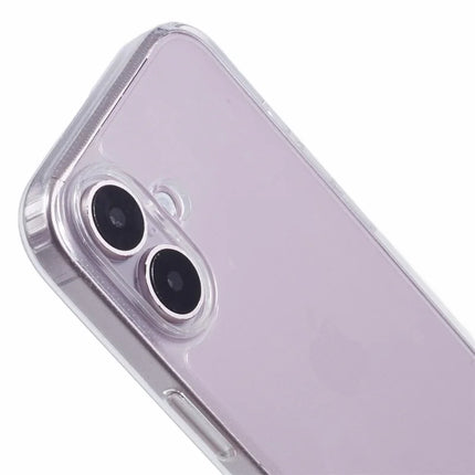 For iPhone 16 Plus Case TPU 1.8mm Clear Phone Cover with Lanyard Holes