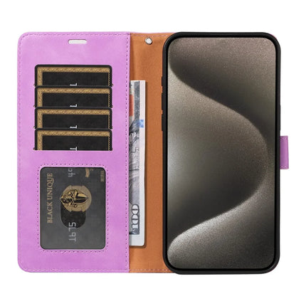 For iPhone 13 Pro Max Case RFID Blocking Wallet Stand Leather Flip Phone Cover with Slim Strap