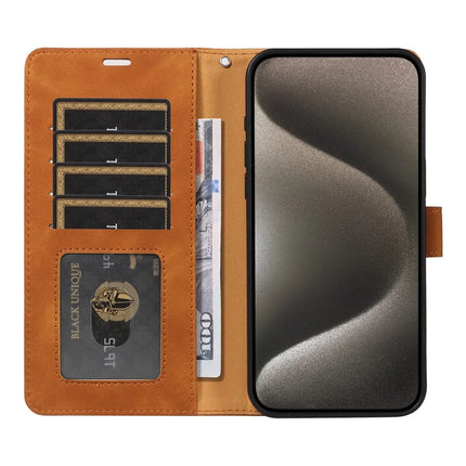 For iPhone 13 Pro Max Case RFID Blocking Wallet Stand Leather Flip Phone Cover with Slim Strap