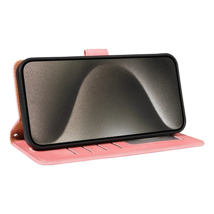 For iPhone 13 Pro Max Case RFID Blocking Wallet Stand Leather Flip Phone Cover with Slim Strap