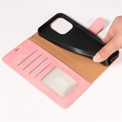 For iPhone 13 Pro Max Case RFID Blocking Wallet Stand Leather Flip Phone Cover with Slim Strap