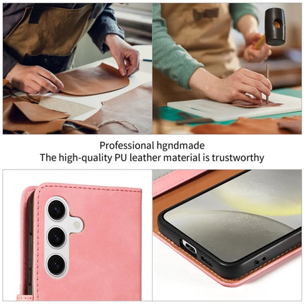 For Samsung Galaxy S23 FE Case RFID Blocking Wallet Stand Leather Flip Phone Cover with Slim Strap