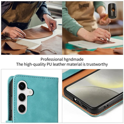 For Samsung Galaxy S23 FE Case RFID Blocking Wallet Stand Leather Flip Phone Cover with Slim Strap