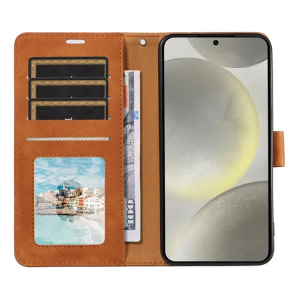 For Samsung Galaxy S23 FE Case RFID Blocking Wallet Stand Leather Flip Phone Cover with Slim Strap