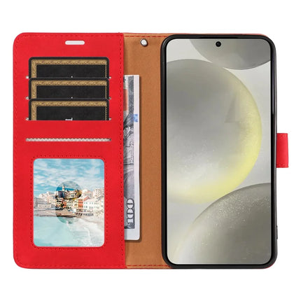 For Samsung Galaxy S23 FE Case RFID Blocking Wallet Stand Leather Flip Phone Cover with Slim Strap