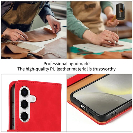 For Samsung Galaxy S23 FE Case RFID Blocking Wallet Stand Leather Flip Phone Cover with Slim Strap