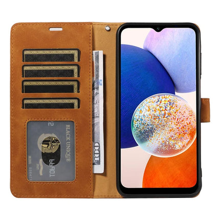 For Samsung Galaxy A54 5G Case with Thickened Strap RFID Blocking Wallet Stand Leather Flip Phone Cover