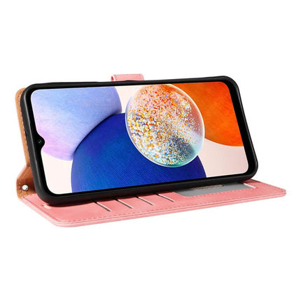 For Samsung Galaxy A54 5G Case with Thickened Strap RFID Blocking Wallet Stand Leather Flip Phone Cover
