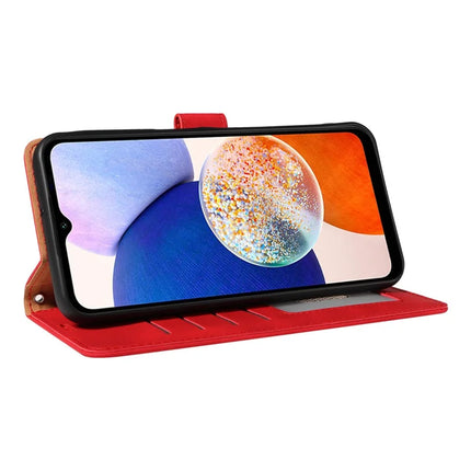 For Samsung Galaxy A54 5G Case with Thickened Strap RFID Blocking Wallet Stand Leather Flip Phone Cover