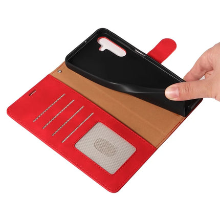 For Samsung Galaxy A54 5G Case with Thickened Strap RFID Blocking Wallet Stand Leather Flip Phone Cover