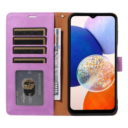 For Samsung Galaxy A54 5G Case with Thickened Strap RFID Blocking Wallet Stand Leather Flip Phone Cover