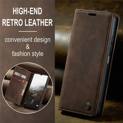 For Samsung Galaxy A06 Case CASEME 013 Series Card Holder Stand Leather Phone Cover