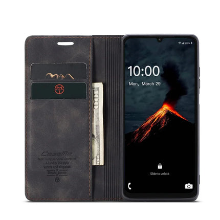For Samsung Galaxy A06 Case CASEME 013 Series Card Holder Stand Leather Phone Cover