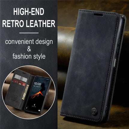 For Samsung Galaxy A06 Case CASEME 013 Series Card Holder Stand Leather Phone Cover