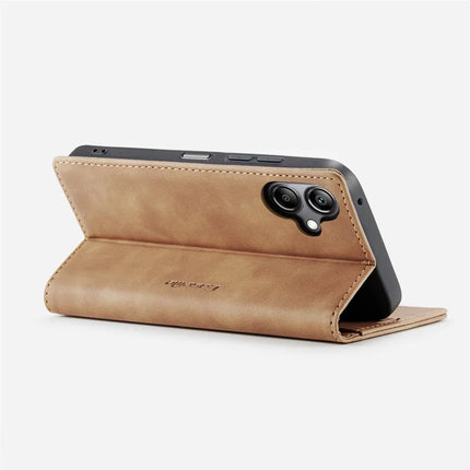 For Samsung Galaxy A06 Case CASEME 013 Series Card Holder Stand Leather Phone Cover