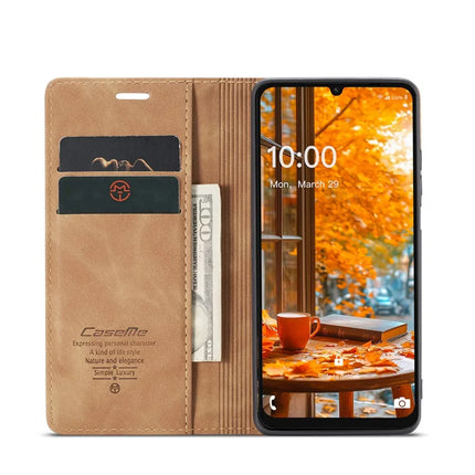 For Samsung Galaxy A06 Case CASEME 013 Series Card Holder Stand Leather Phone Cover