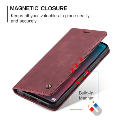 For Samsung Galaxy A06 Case CASEME 013 Series Card Holder Stand Leather Phone Cover