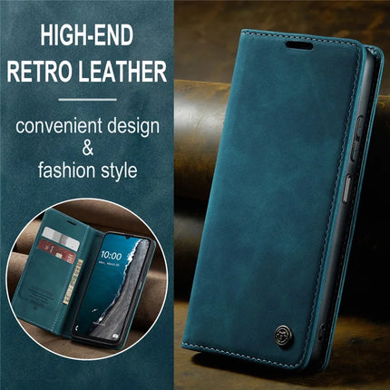 For Samsung Galaxy A06 Case CASEME 013 Series Card Holder Stand Leather Phone Cover