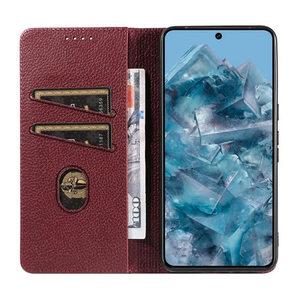 For Google Pixel 8 Pro Case RFID Blocking Strong Magnetic Leather Wallet Phone Cover
