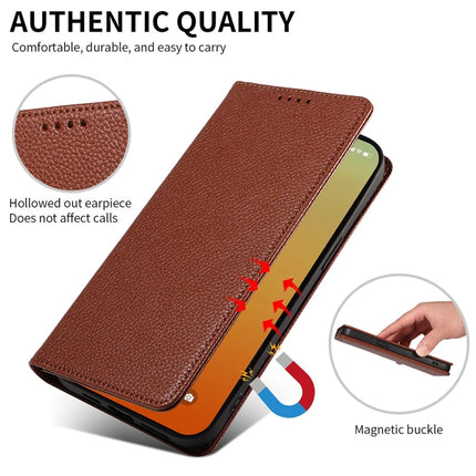 For iPhone 13 Pro Max Case RFID Blocking Strong Magnetic Leather Wallet Phone Cover