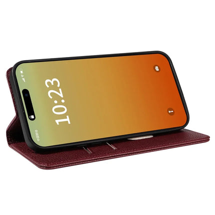 For iPhone 13 Pro Max Case RFID Blocking Strong Magnetic Leather Wallet Phone Cover