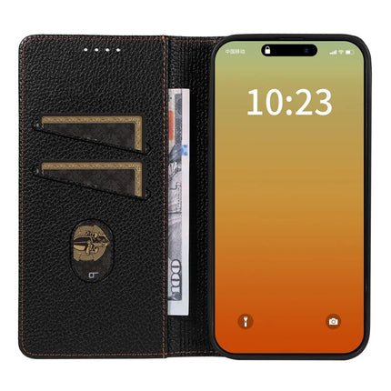 For iPhone 13 Pro Max Case RFID Blocking Strong Magnetic Leather Wallet Phone Cover