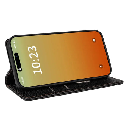 For iPhone 13 Pro Max Case RFID Blocking Strong Magnetic Leather Wallet Phone Cover