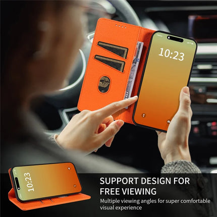 For iPhone 13 Pro Max Case RFID Blocking Strong Magnetic Leather Wallet Phone Cover
