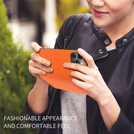 For iPhone 13 Pro Max Case RFID Blocking Strong Magnetic Leather Wallet Phone Cover