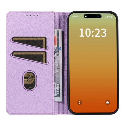 For iPhone 13 Pro Max Case RFID Blocking Strong Magnetic Leather Wallet Phone Cover