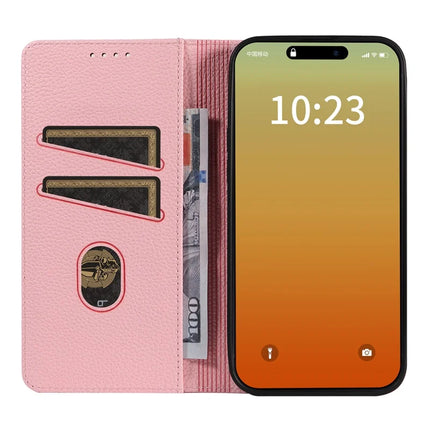 For iPhone 13 Pro Max Case RFID Blocking Strong Magnetic Leather Wallet Phone Cover
