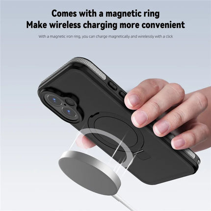 REDPEPPER IP68 Waterproof Case For iPhone 16 Plus Phone Back Cover Kickstand Compatible with MagSafe